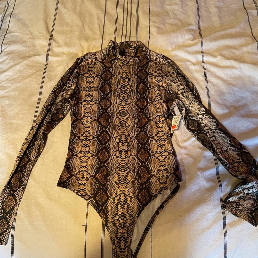 Snake Print Bodysuit